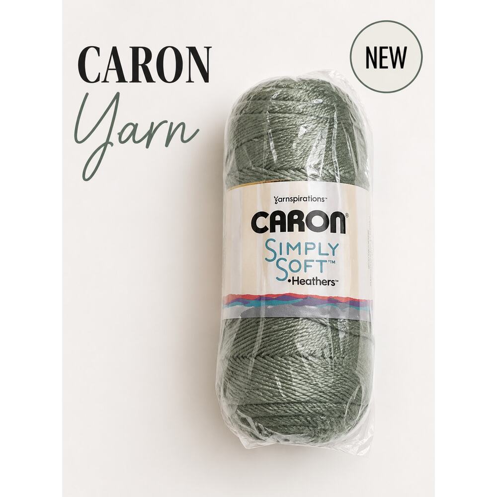 Caron Simply Soft Yarn Sage Green Acrylic Skein In Plastic